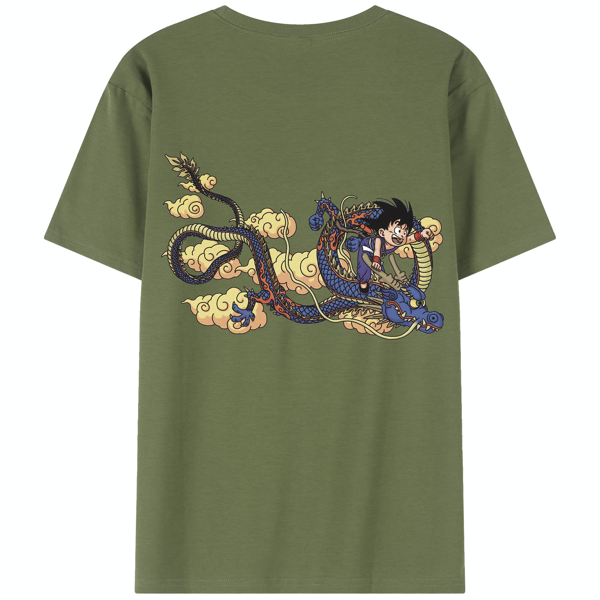 （画像用） ドラゴンボール 神龍 シェンロン DRAGON BALL Shenron 綿100％半袖Tシャツ（背面プリント）